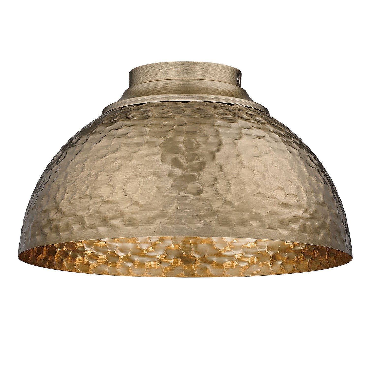 Golden - 6950-FM MBS - Three Light Flush Mount - Shepard - Modern Brass