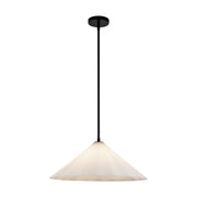 Alora - PD451820MBOP - One Light Pendant - Serena - Matte Black/Opal Glass