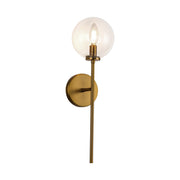 Alora - WV549101AGCL - One Light Wall Vanity - Cassia - Aged Gold/Clear Glass