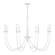Savoy House - 1-1202-8-83 - Eight Light Chandelier - Stonecrest - Bisque White