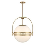 Savoy House - 7-6407-3-322 - Three Light Pendant - Thornhill - Warm Brass