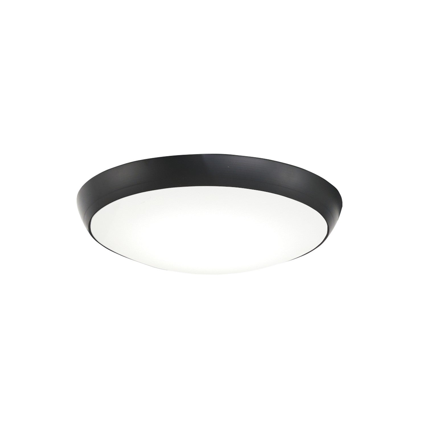 Minka Aire - K9873L-CL - LED Fan Light Kit - Simple Flush Light Kit - Coal Black