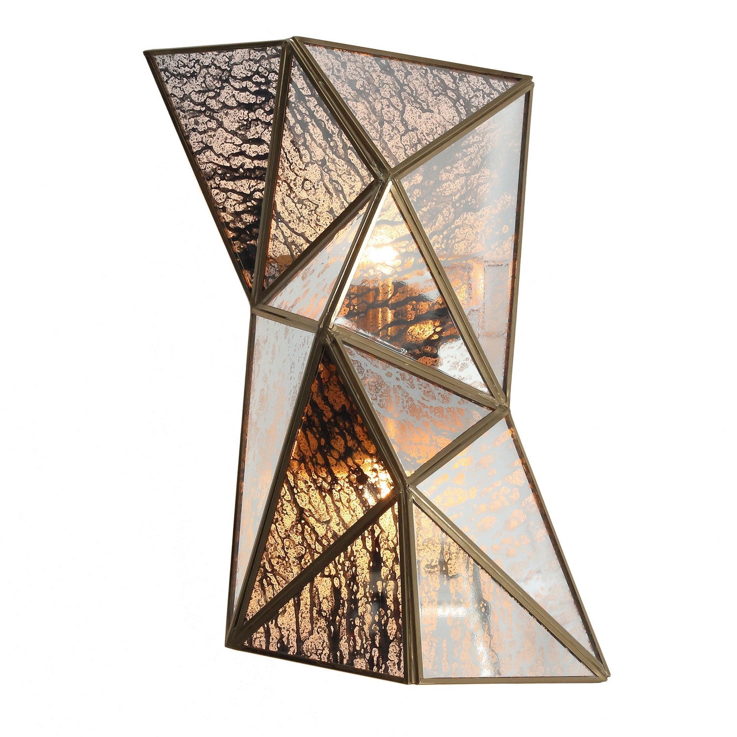 Metropolitan - N1692-863 - Two Light Wall Sconce - Geo-Gem - Artisan Brass
