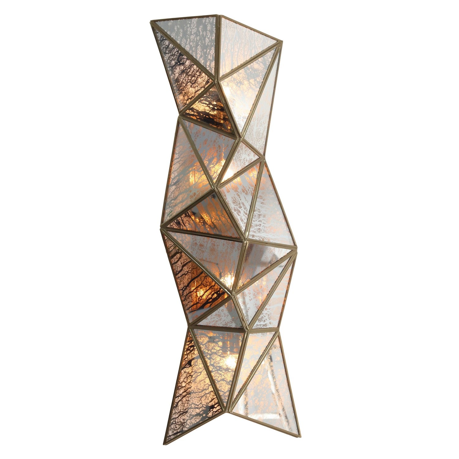 Metropolitan - N1694-863 - Four Light Wall Sconce - Geo-Gem - Artisan Brass