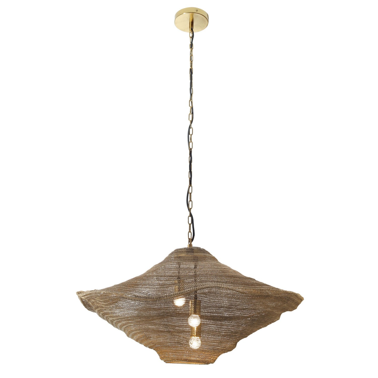 Metropolitan - N1764-752 - Three Light Pendant - Marseille - Gilded Brass