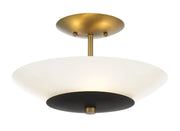 Minka-Lavery - 1703-781 - Three Light Flush Mount - Bax - Coal