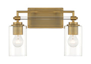 Minka-Lavery - 2642-575 - Two Light Bath Vanity - Binsly - Aged Brass