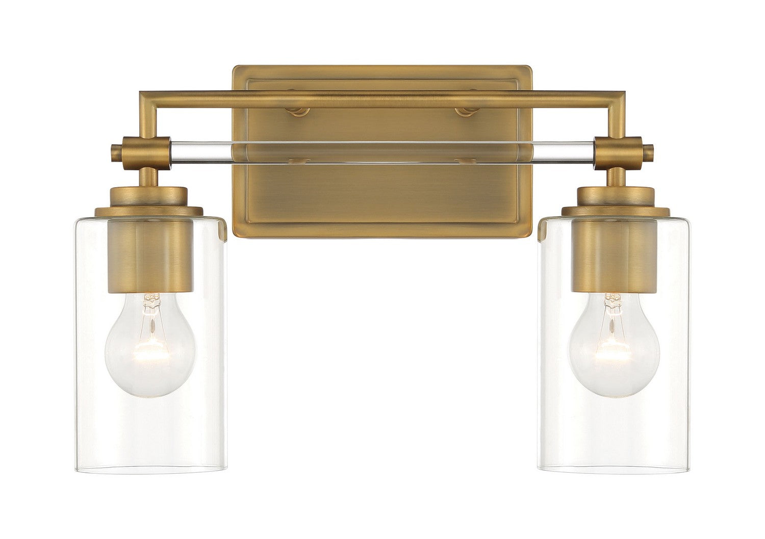 Minka-Lavery - 2642-575 - Two Light Bath Vanity - Binsly - Aged Brass
