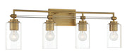 Minka-Lavery - 2644-575 - Four Light Bath Vanity - Binsly - Aged Brass