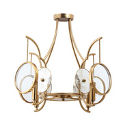 Minka-Lavery - 3814-863 - Four Light Semi Flush Mount - Into Focus - Artisan Brass