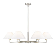 Z-Lite - 744-44R-BN - Six Light Chandelier - Leila - Brushed Nickel