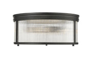 Z-Lite - 7504FR18-MB - Four Light Flush Mount - Carnaby - Matte Black