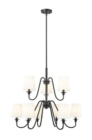 Z-Lite - 7509-9-32MB - Nine Light Chandelier - Gianna - Matte Black