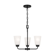 Generation Lighting - 3115203-112 - Three Light Chandelier - Kerrville - Midnight Black