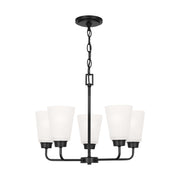 Generation Lighting - 3115205-112 - Five Light Chandelier - Kerrville - Midnight Black
