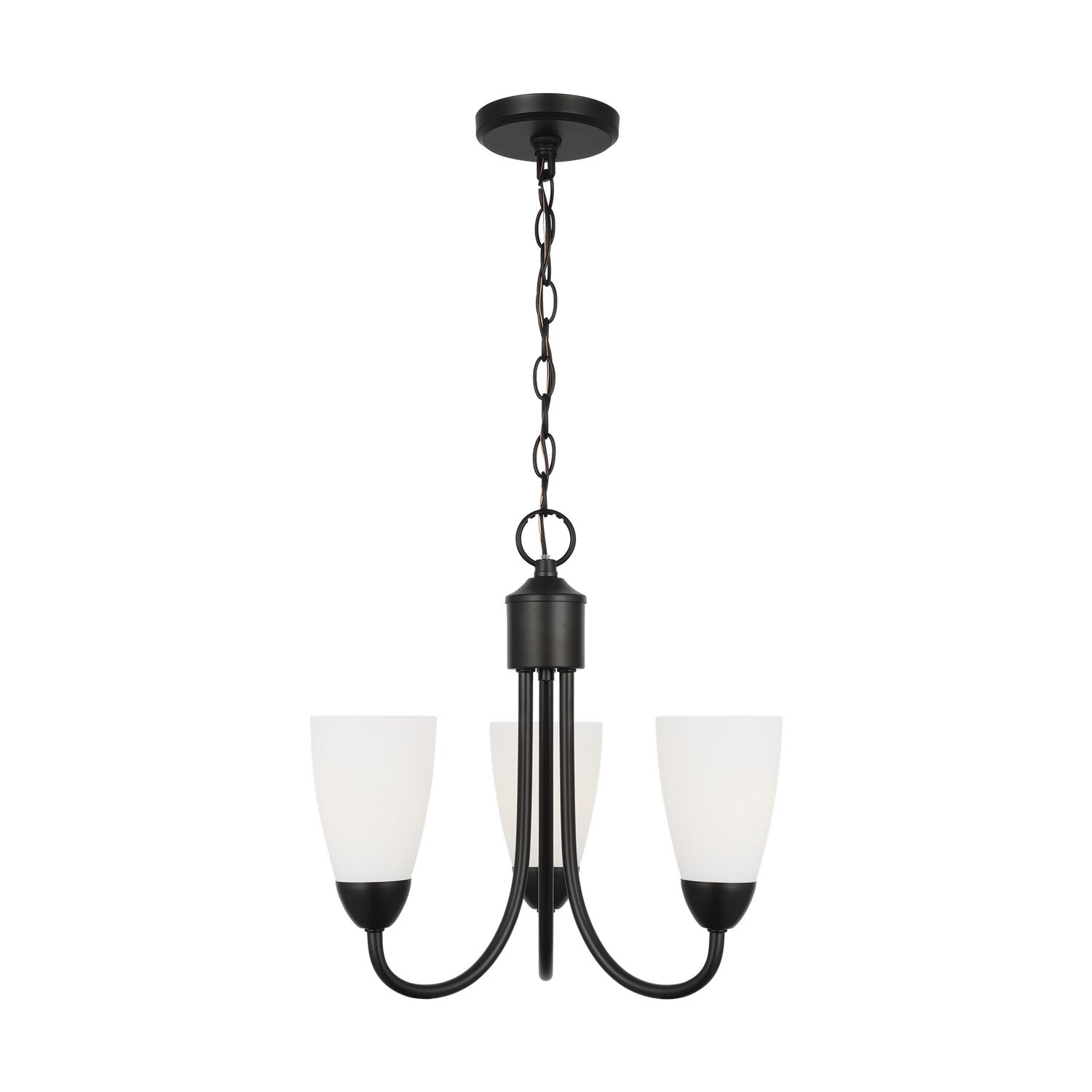 Generation Lighting - 3120203-112 - Three Light Chandelier - Seville - Midnight Black