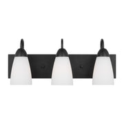 Generation Lighting - 4420203-112 - Three Light Wall / Bath - Seville - Midnight Black
