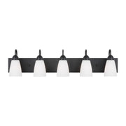 Generation Lighting - 4420205-112 - Five Light Wall / Bath - Seville - Midnight Black