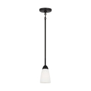 Generation Lighting - 6120201-112 - One Light Mini Pendant - Seville - Midnight Black