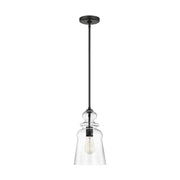 Generation Lighting - 6536901-112 - One Light Pendant - Kea - Midnight Black