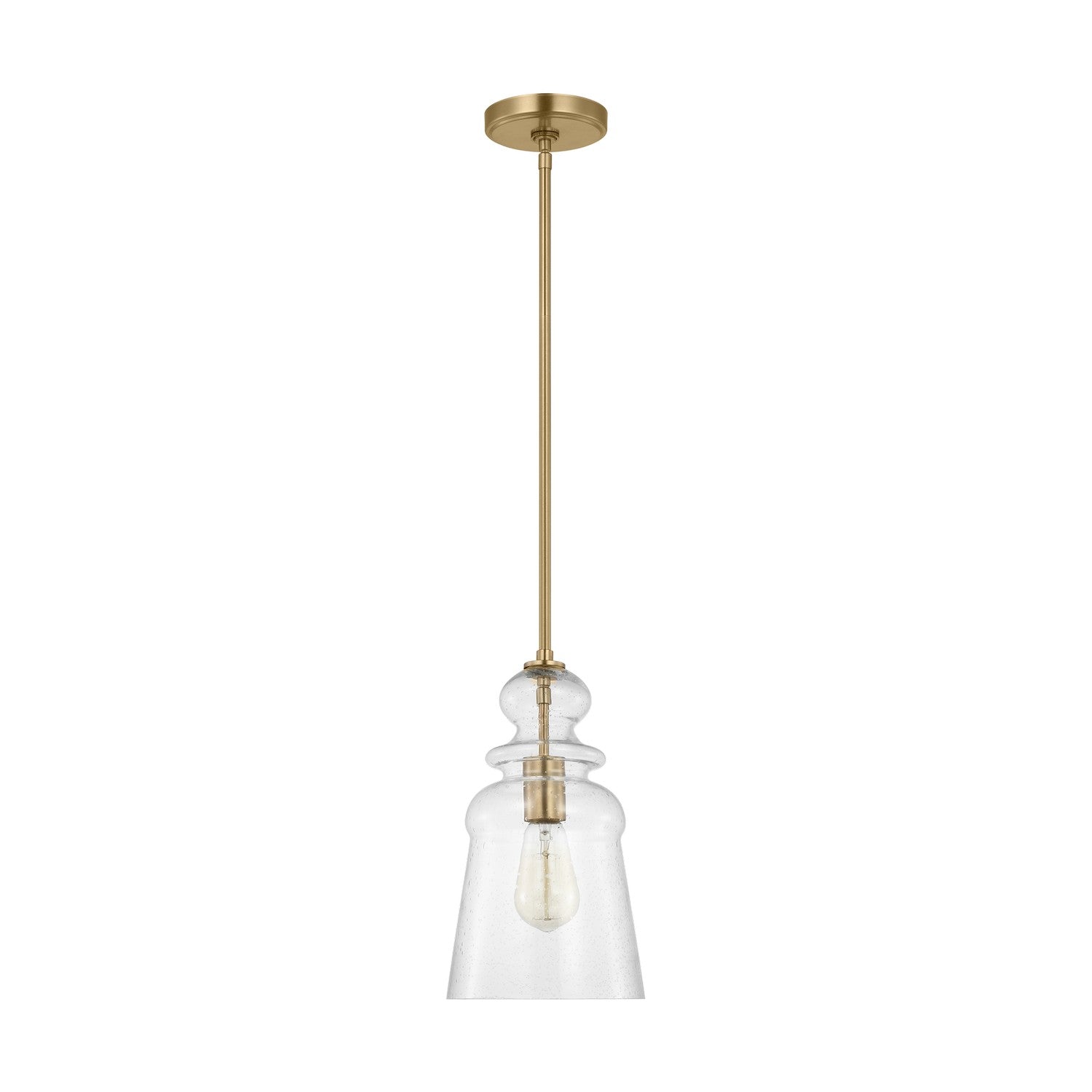 Generation Lighting - 6536901-848 - One Light Pendant - Kea - Satin Brass