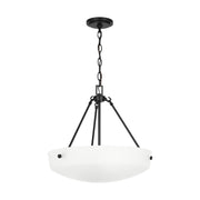 Generation Lighting - 6615203-112 - Three Light Pendant - Kerrville - Midnight Black
