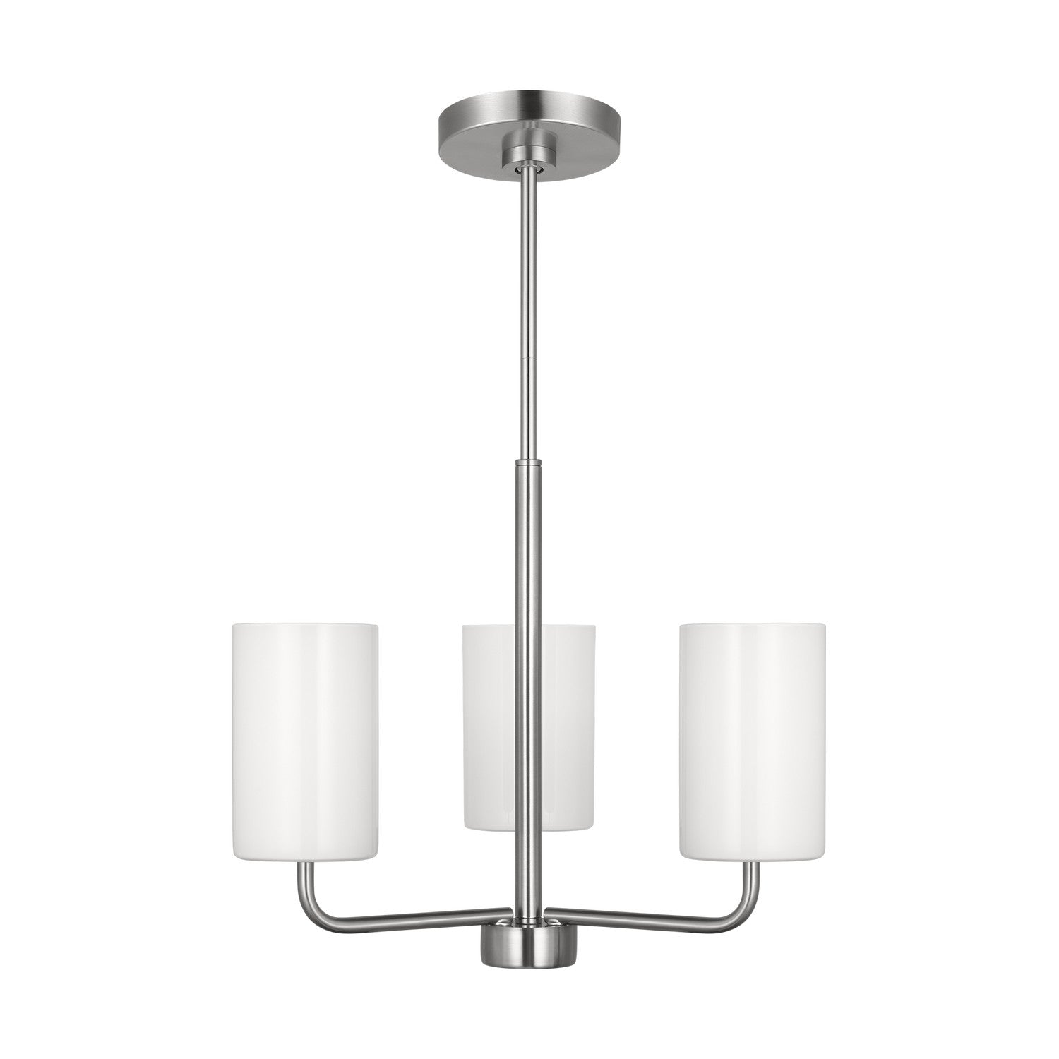 Generation Lighting - GLC1003BS - Three Light Chandelier - Rhett - Brushed Steel