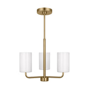 Generation Lighting - GLC1003SB - Three Light Chandelier - Rhett - Satin Bronze