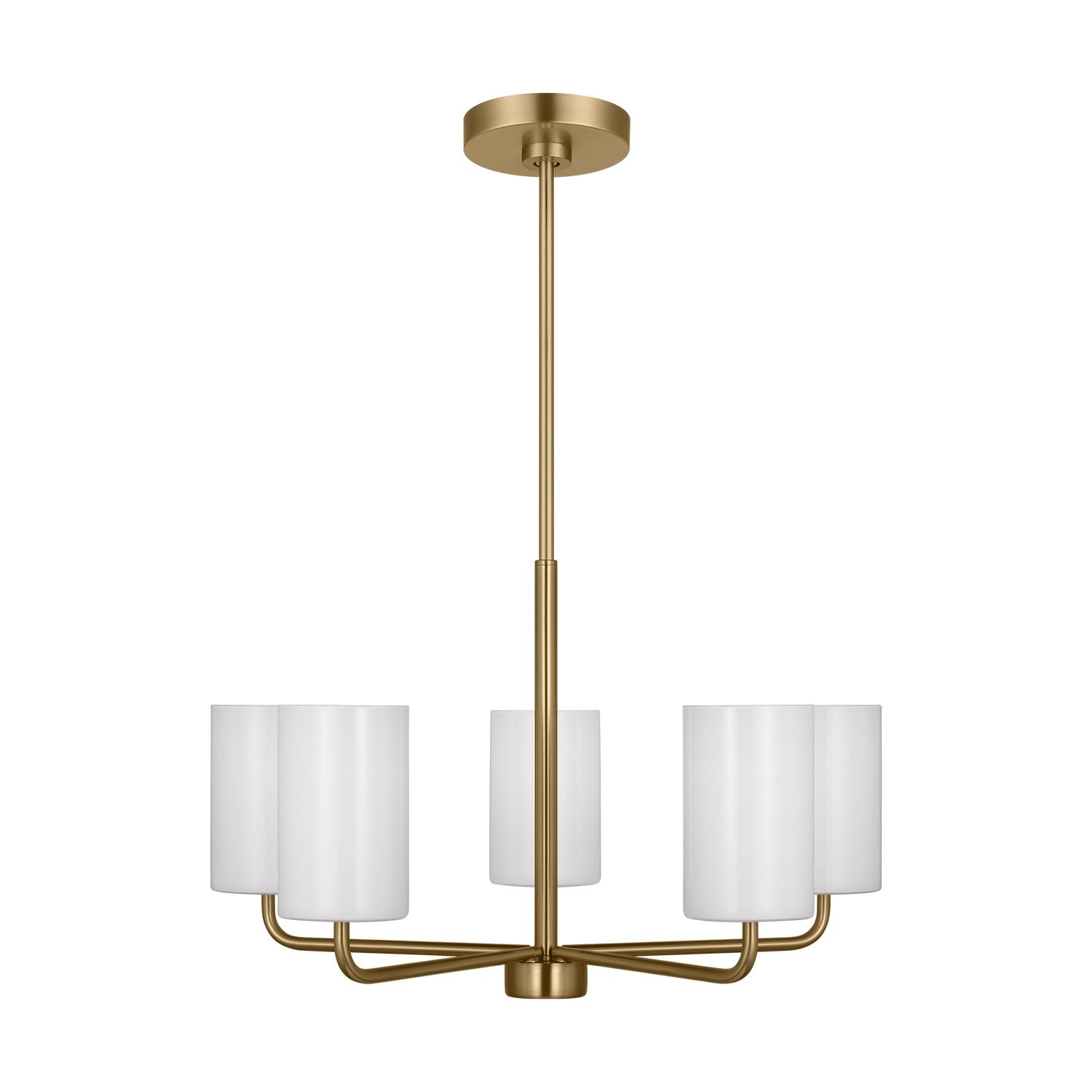 Generation Lighting - GLC1015SB - Five Light Chandelier - Rhett - Satin Bronze
