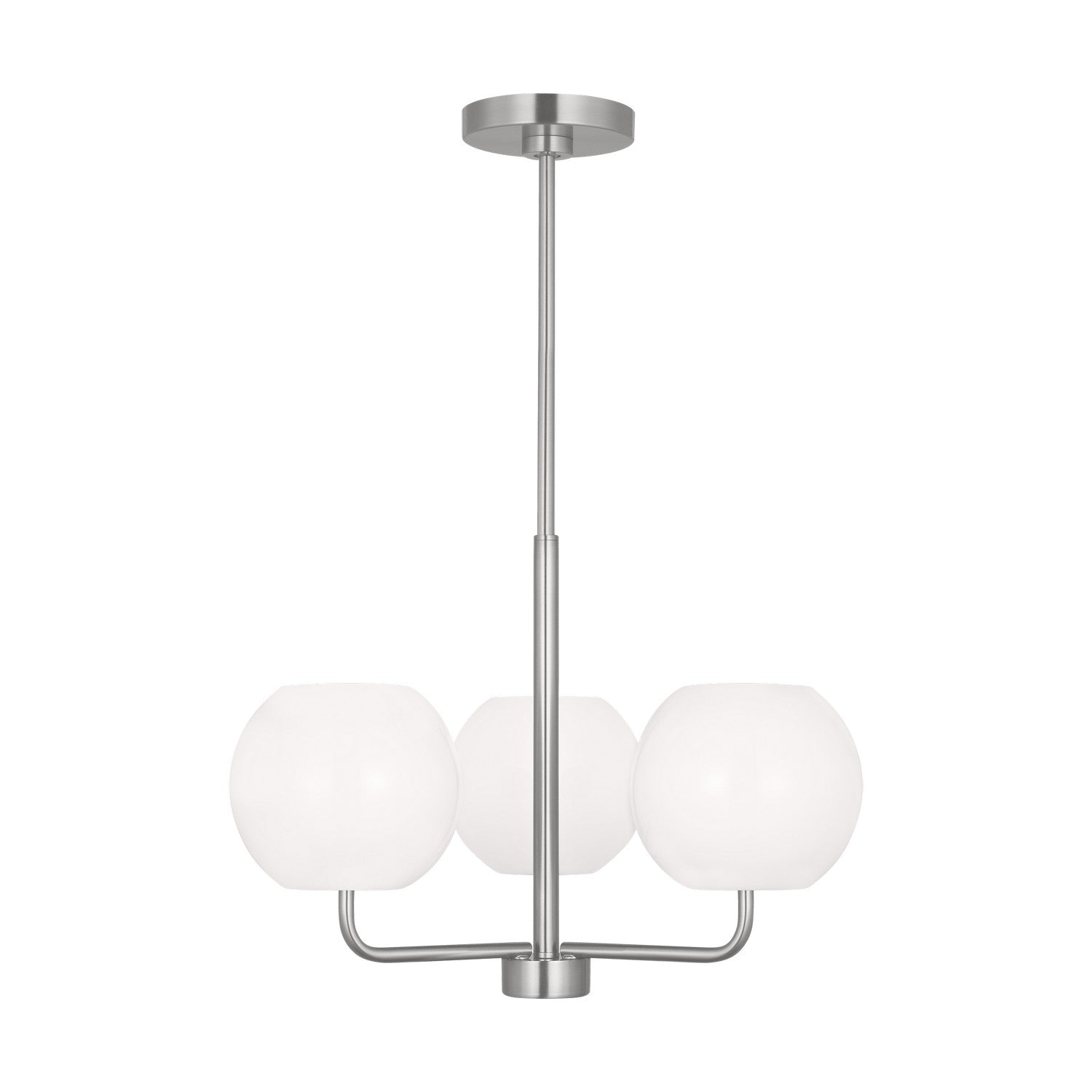 Generation Lighting - GLC1043BS - Three Light Chandelier - Rory - Brushed Steel