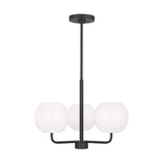 Generation Lighting - GLC1043MBK - Three Light Chandelier - Rory - Midnight Black