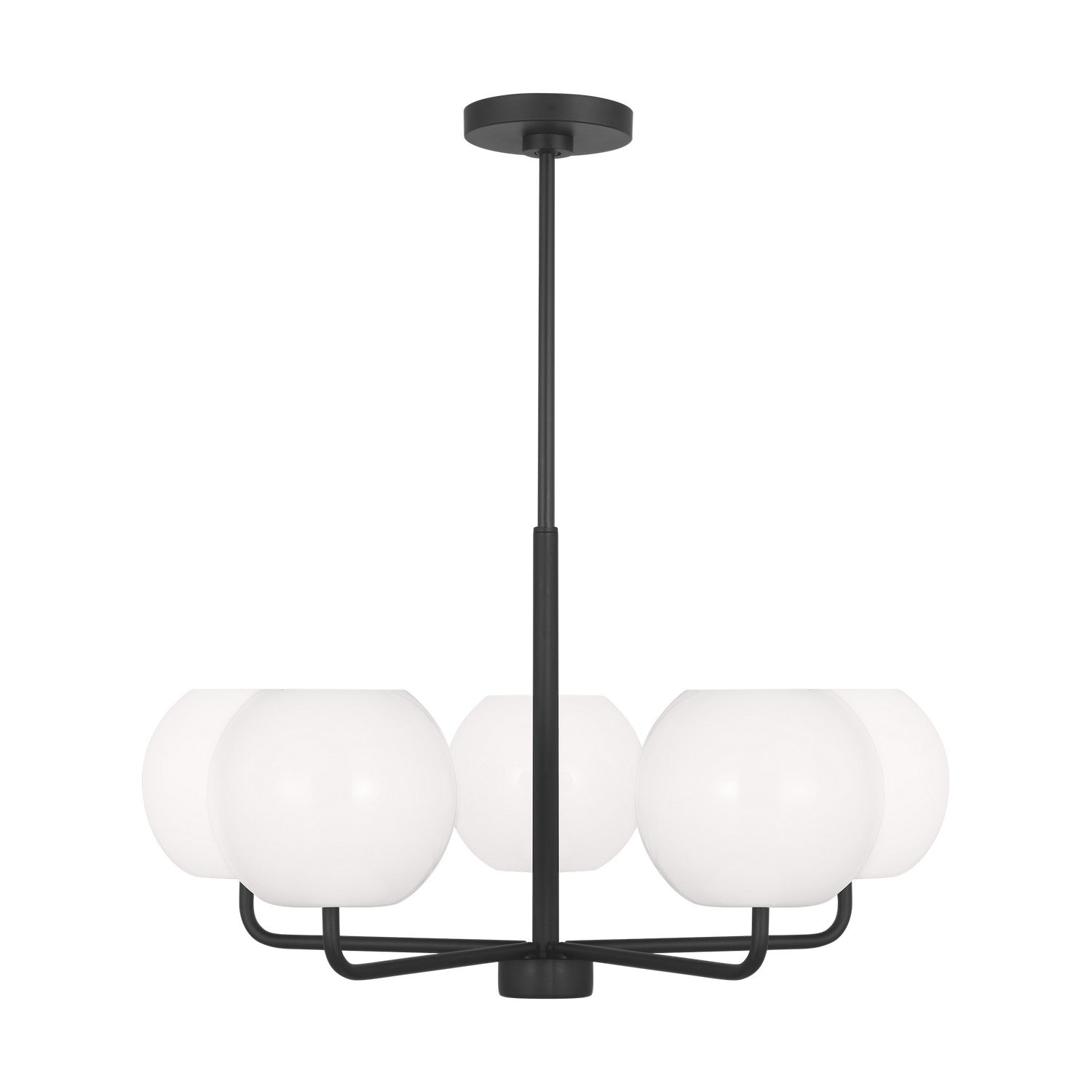 Generation Lighting - GLC1055MBK - Five Light Chandelier - Rory - Midnight Black