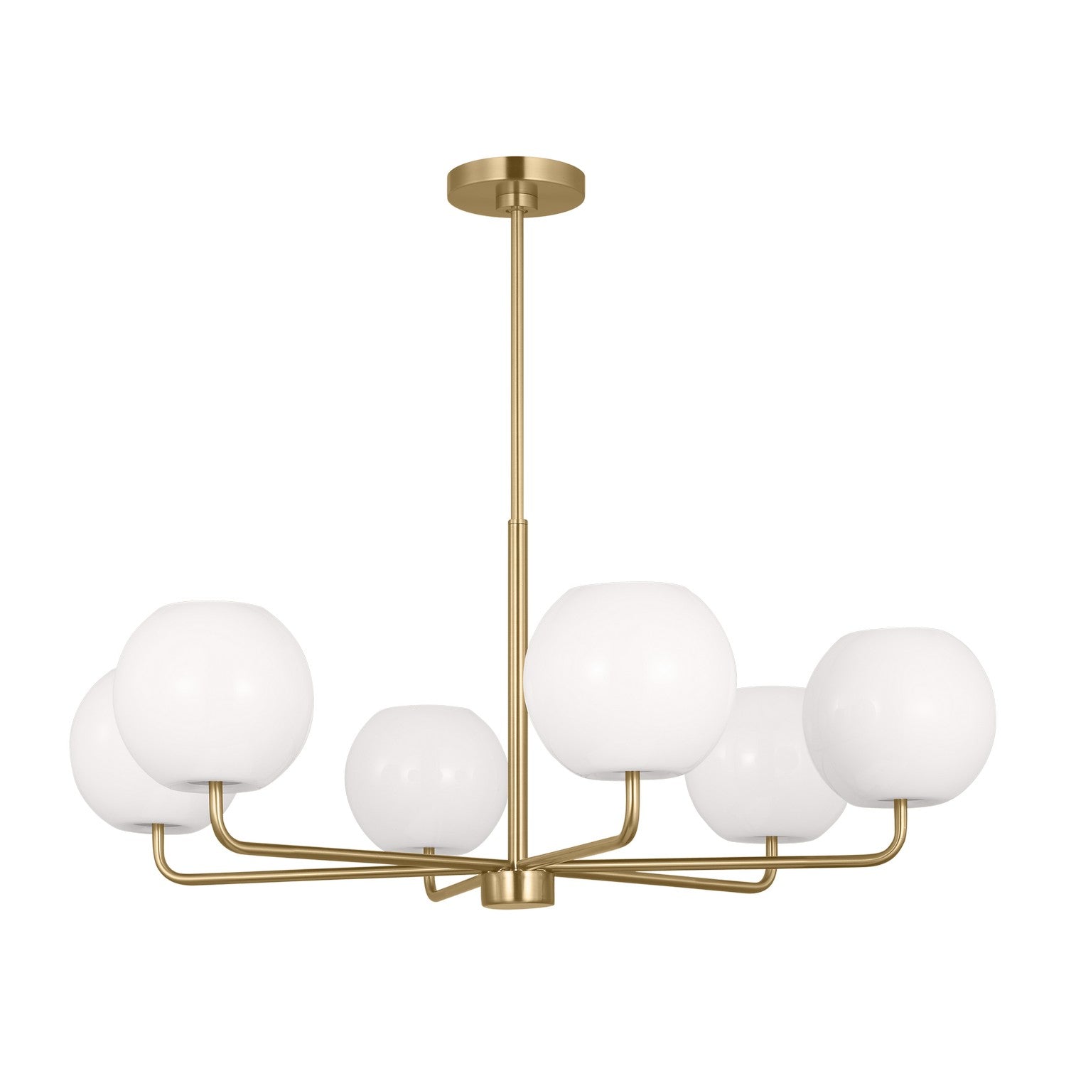 Generation Lighting - GLC1066SB - Six Light Chandelier - Rory - Satin Bronze