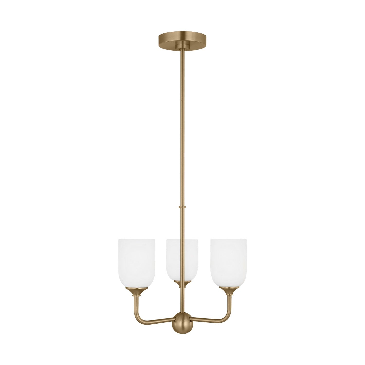 Generation Lighting - GLC1073SB - Three Light Chandelier - Emile - Satin Bronze