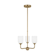 Generation Lighting - GLC1073SB - Three Light Chandelier - Emile - Satin Bronze