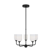 Generation Lighting - GLC1085MBK - Five Light Chandelier - Emile - Midnight Black
