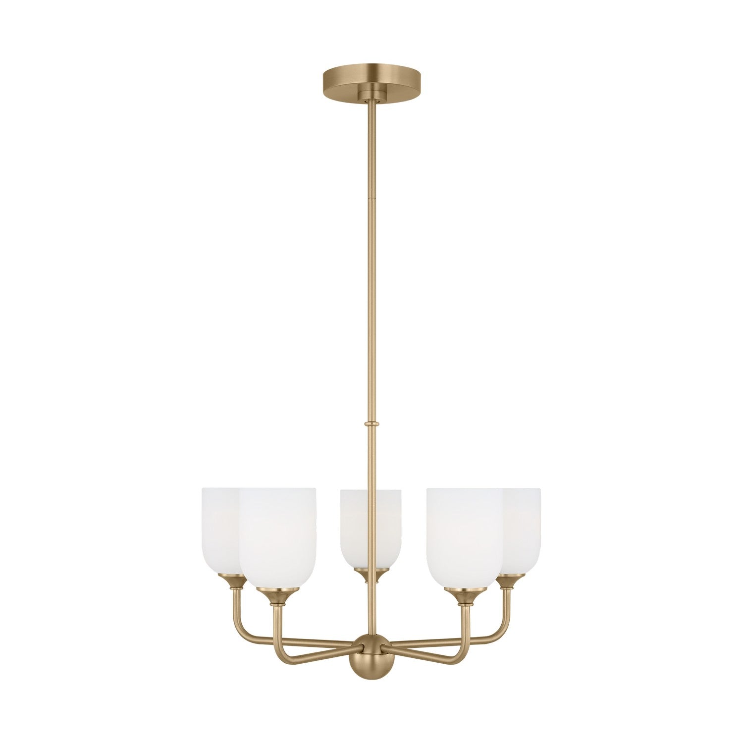 Generation Lighting - GLC1085SB - Five Light Chandelier - Emile - Satin Bronze