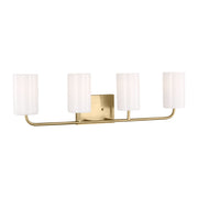 Generation Lighting - GLV1004SB - Four Light Vanity - Rhett - Satin Bronze