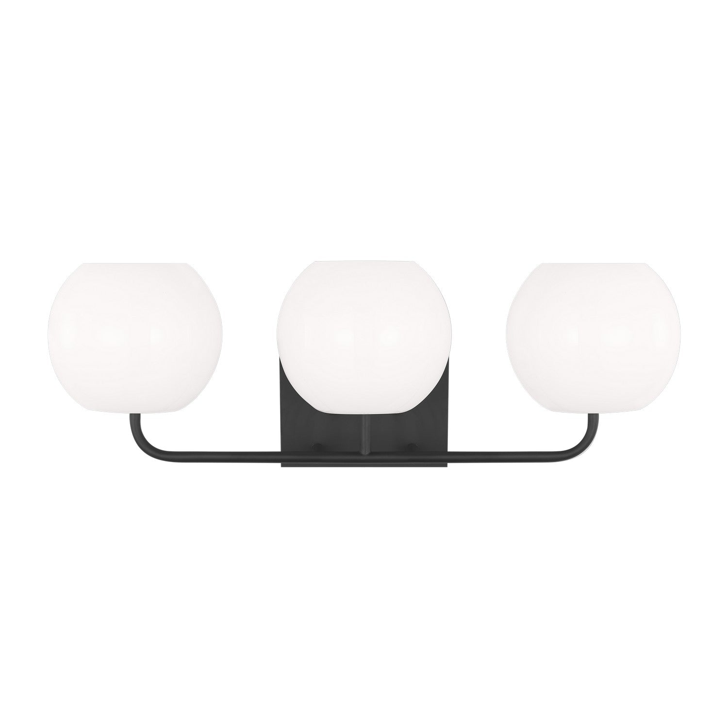 Generation Lighting - GLV1013MBK - Three Light Vanity - Rory - Midnight Black
