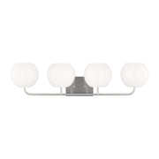 Generation Lighting - GLV1014BS - Four Light Vanity - Rory - Brushed Steel