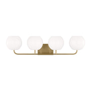 Generation Lighting - GLV1014SB - Four Light Vanity - Rory - Satin Bronze