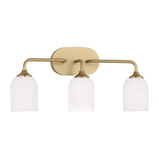 Generation Lighting - GLV1023SB - Three Light Vanity - Emile - Satin Bronze