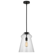 Generation Lighting - P1459MBK - One Light Pendant - Loras - Midnight Black