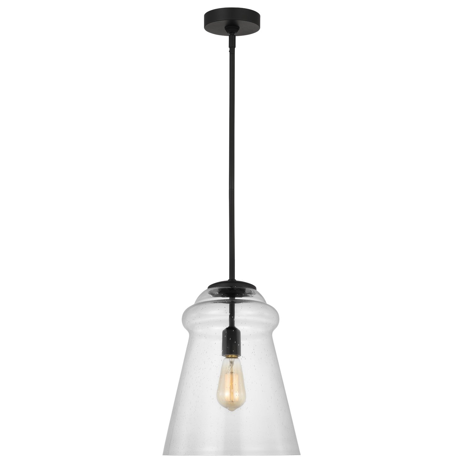 Generation Lighting - P1459MBK - One Light Pendant - Loras - Midnight Black