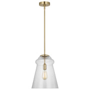 Generation Lighting - P1459SB - One Light Pendant - Loras - Satin Brass