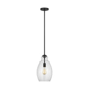 Generation Lighting - P1484MBK - One Light Pendant - Marino - Midnight Black
