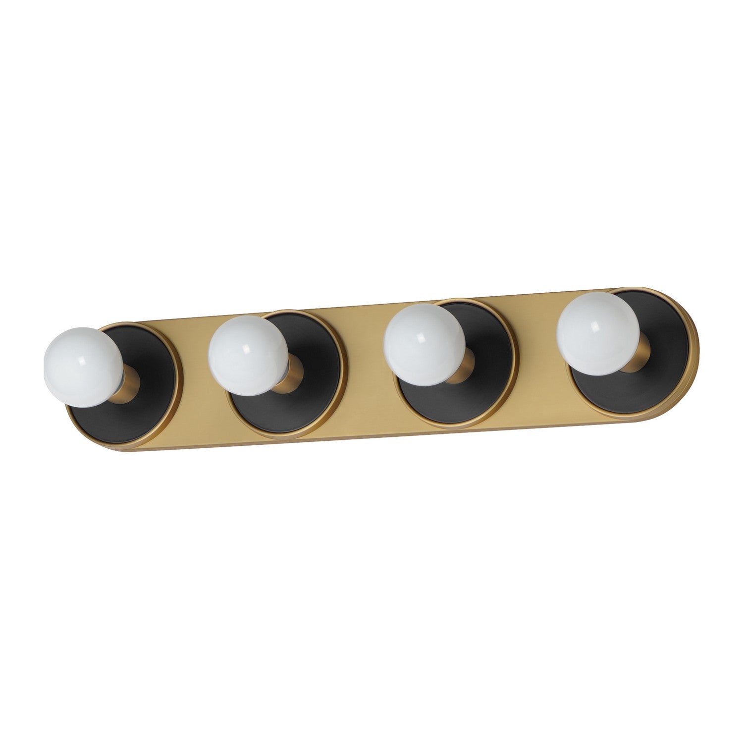 Maxim - 26094BKNAB/BUL - LED Wall Sconce - Hollywood - Black / Natural Aged Brass