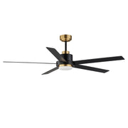 Maxim - 88826BKGLD - 60" Ceiling Fan - Daisy - Black / Gold