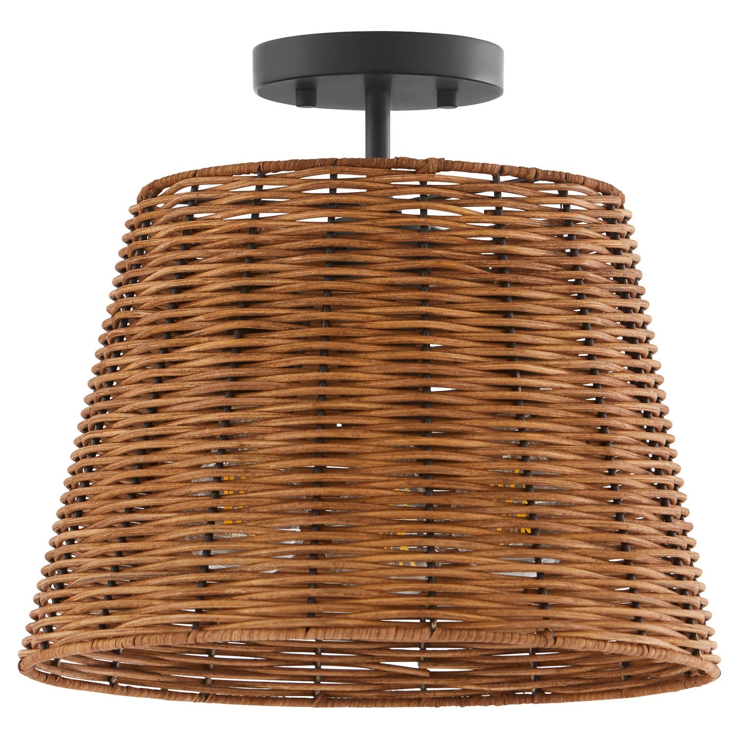 Quorum - 2893-13-59 - Three Light Semi Flush Mount - Robinson - Matte Black