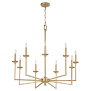 Quorum - 6005-9-80 - Nine Light Chandelier - Eldorado - Aged Brass